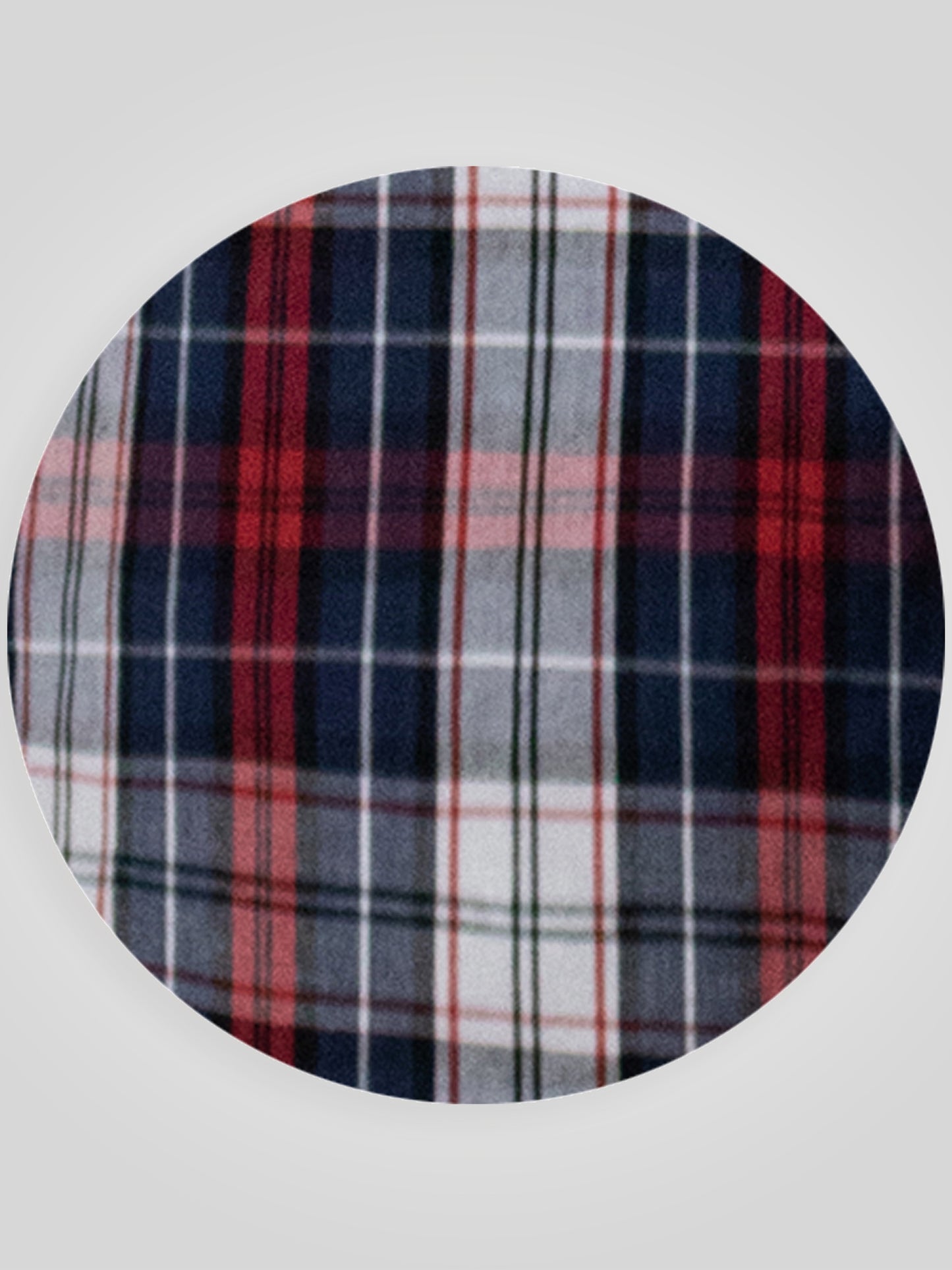 SHIELDS -D555 Red Check Short Sleeve Shirt with Button Down Collar and Pocket