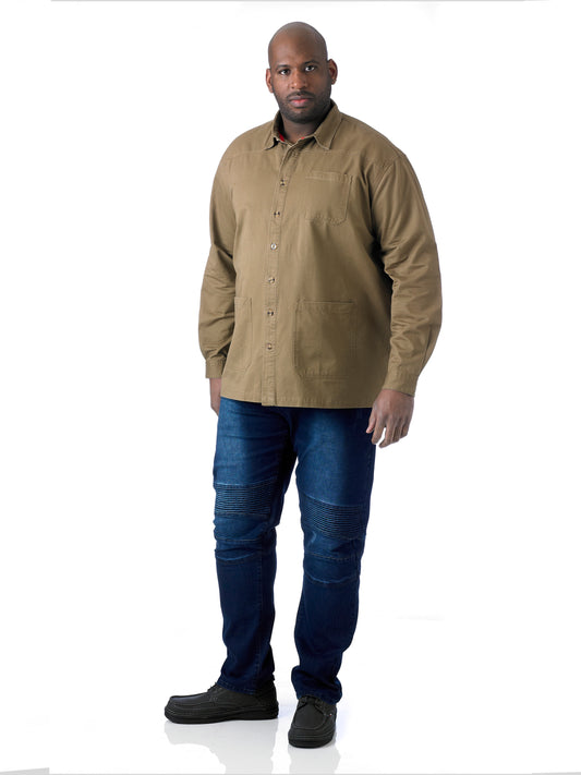 RAMSEY -D555 Sand Heavy Twill Overshirt