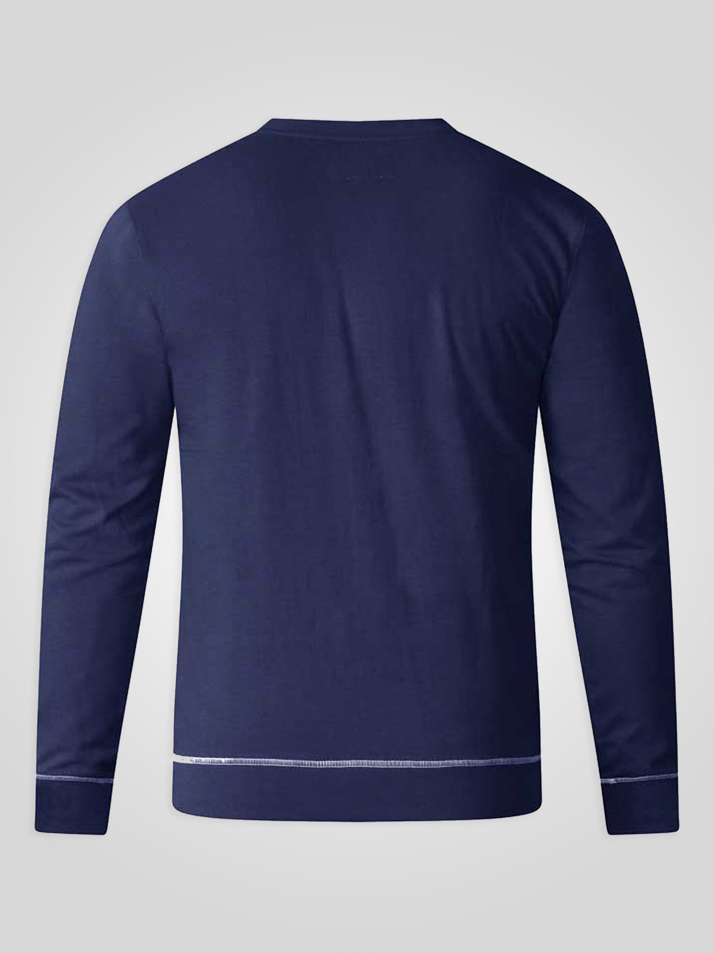 BAUBLES -D555 Navy Blue Baubles Print Christmas Sweatshirt