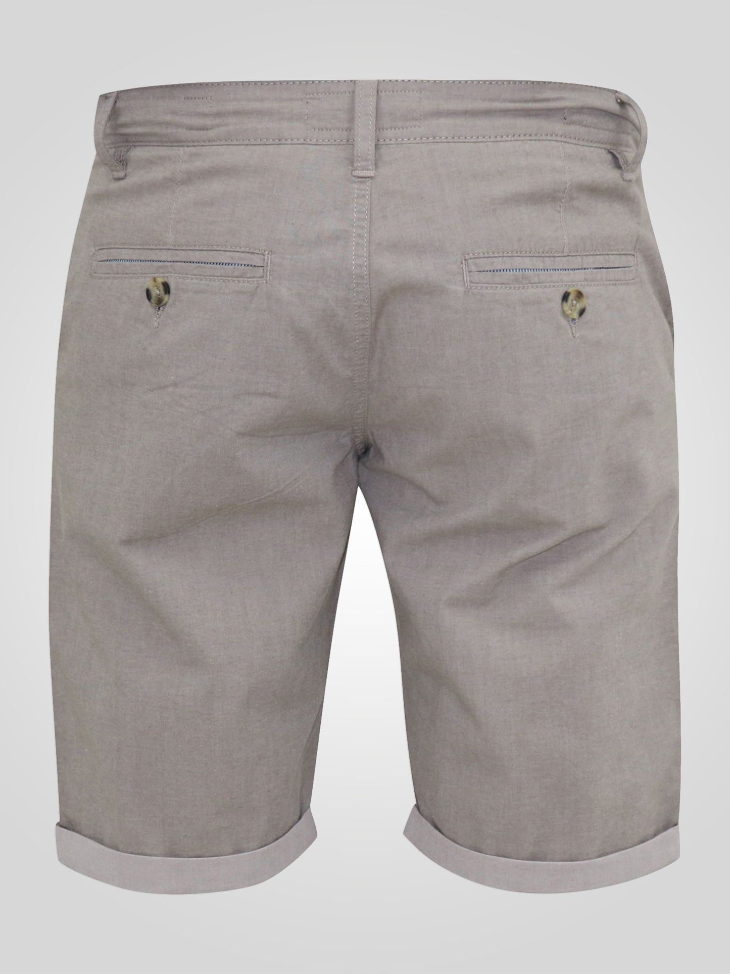 ELON -D555 Stone Stretch Chambray Shorts