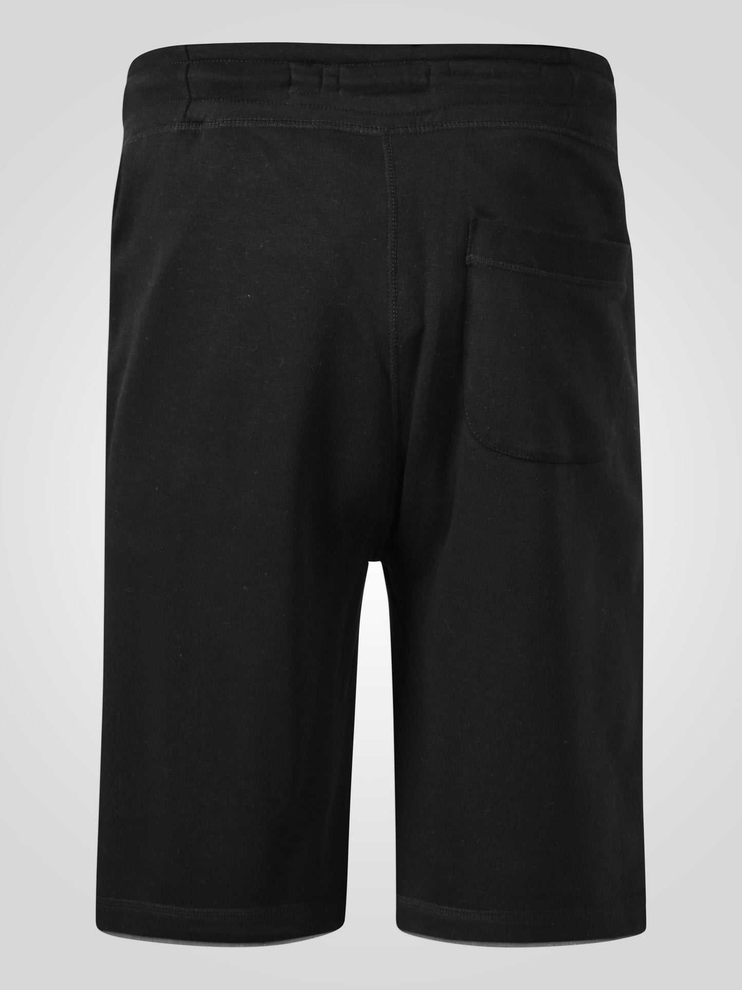 TOMPKINS 1 -D555 Black Elasticated Waist Shorts