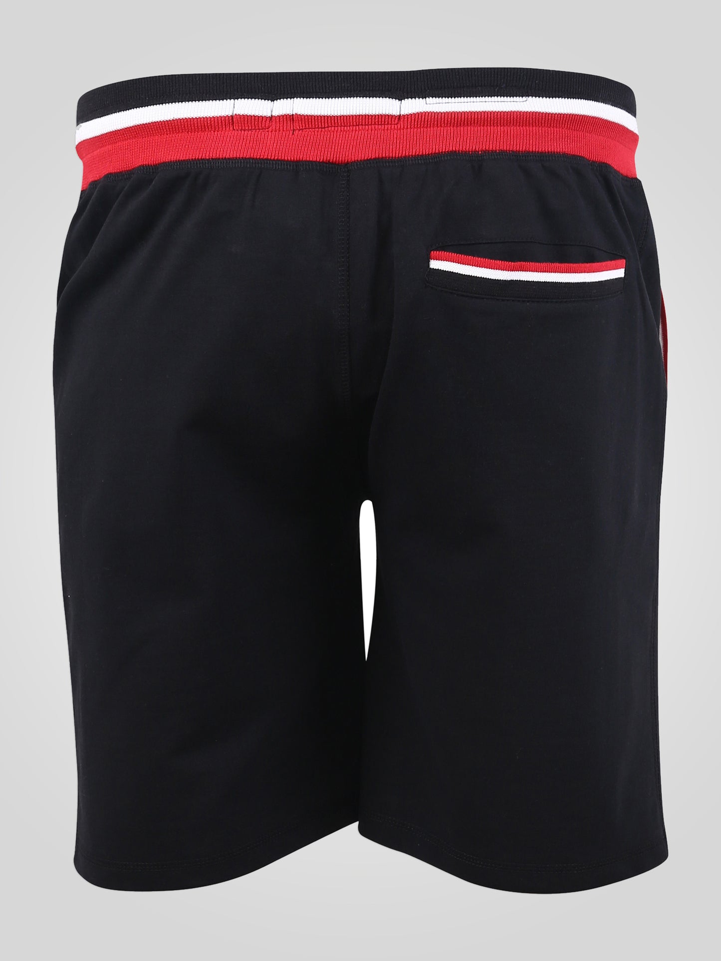 DAGENHAM 1 -D555 Black Elasticated Waist Loop Back Shorts