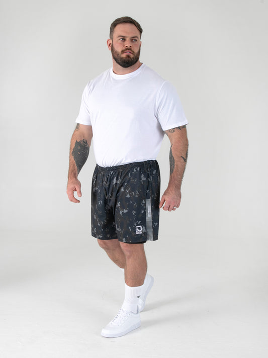 COLLINS -D555 Green Camouflage Dry Wear Elasticated Short with Compression Lining