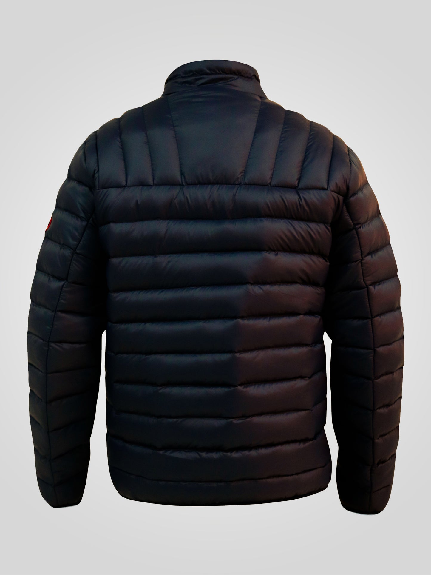 LIMEHOUSE 2 -D555 Black Puffer Jacket with Sleeve Patch