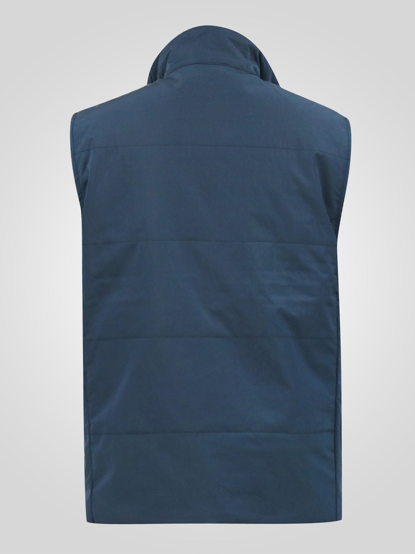 FELIPE 2 -D555 Navy Blue Padded Gilet with Contrast Colour Lining