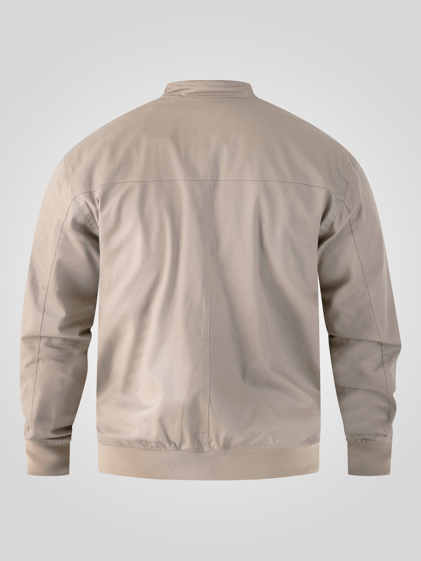 KENT -D555 Stone Harrington Jacket with Elasticated Rib Hem and Cuffs