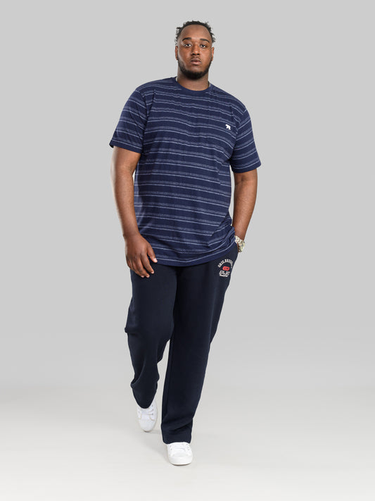 SALTASH 1 -D555 Navy Blue Embroidery and Print Logo Jogger