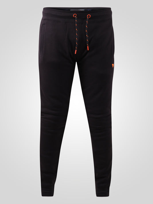 BUCKINGHAM -D555 Black D555 Cuffed Jogger with Side Pockets