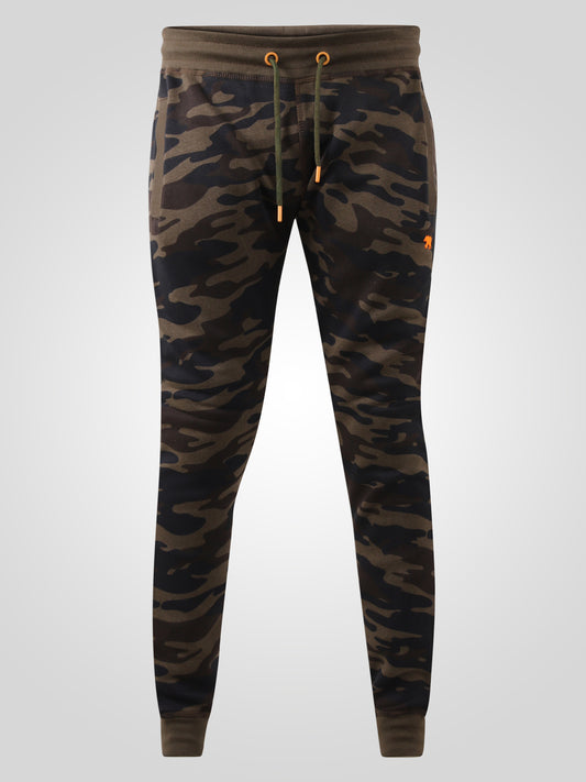 LAMBETH -D555 Green Camouflage Camo Printed Cuffed Jogger