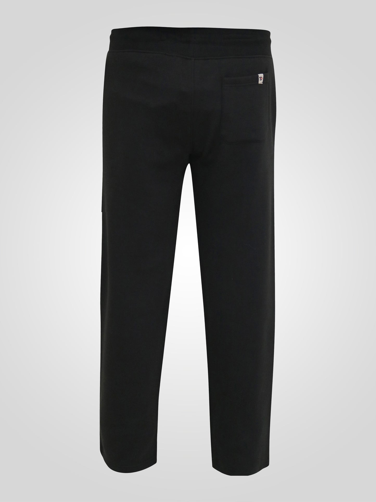 GLOUCESTER 1 -D555 Black D555 Open Hem Jogger with Embroidery