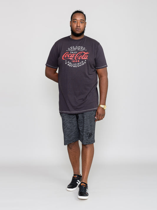 LONGHAM-D555 Black Official Licensed Coca-Cola Printed T-Shirt