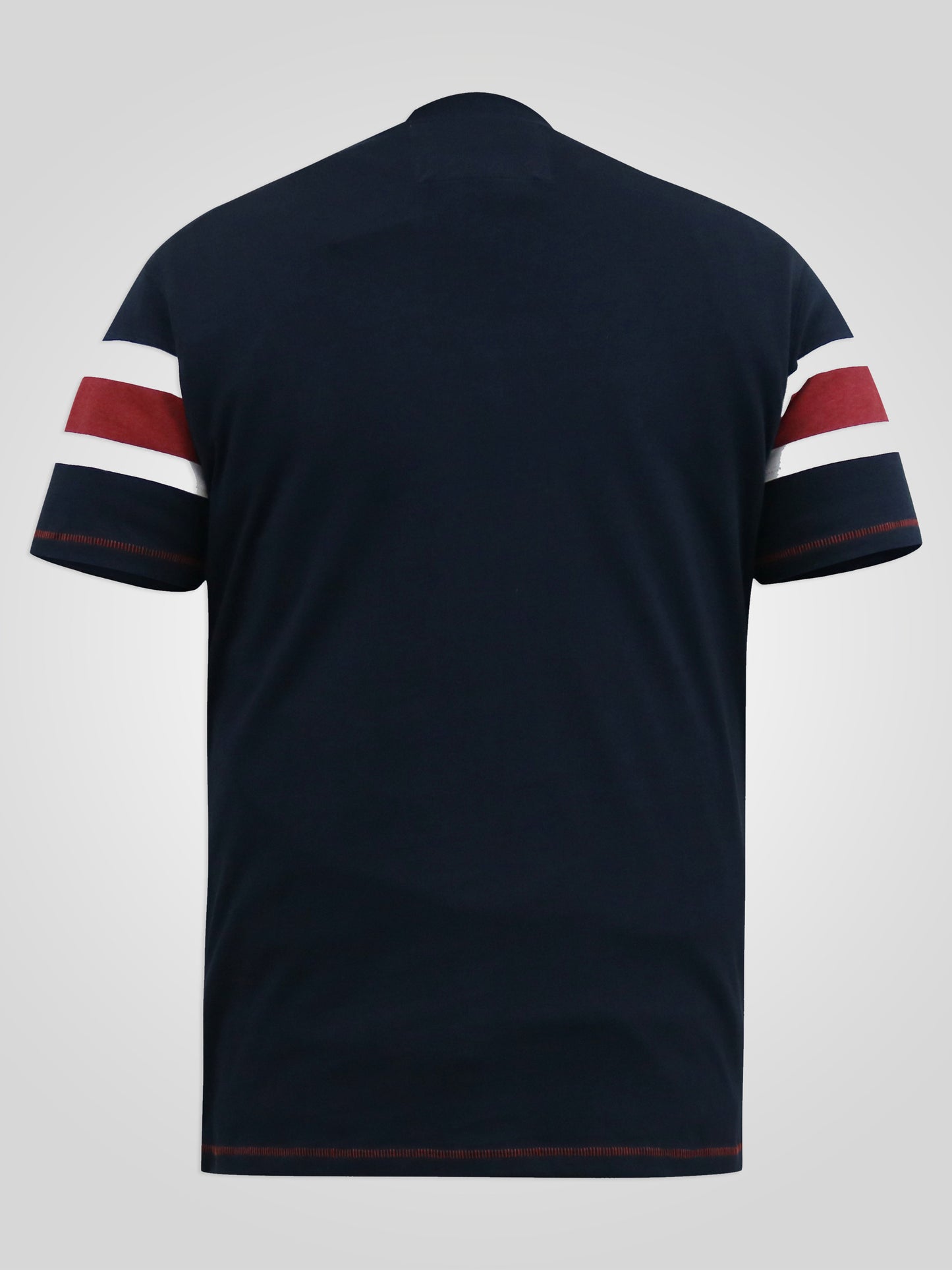 HITCHIN -D555 Navy Blue San Francisco Chest Embroidery Crew Neck T-Shirt