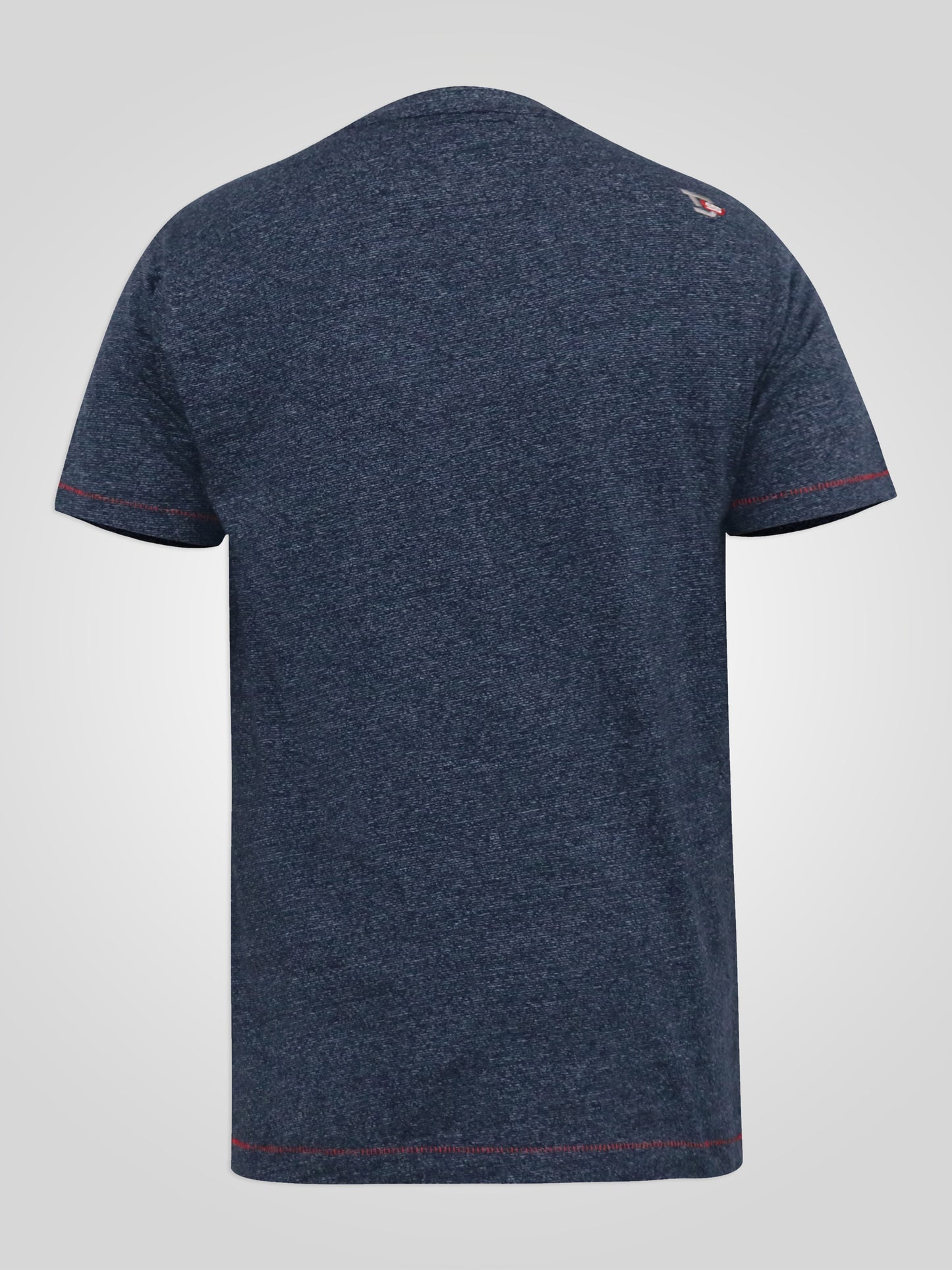 GAMSTON -D555 Navy Blue Fine Stripe Abstract Push Bike Printed Crew Neck T-Shirt