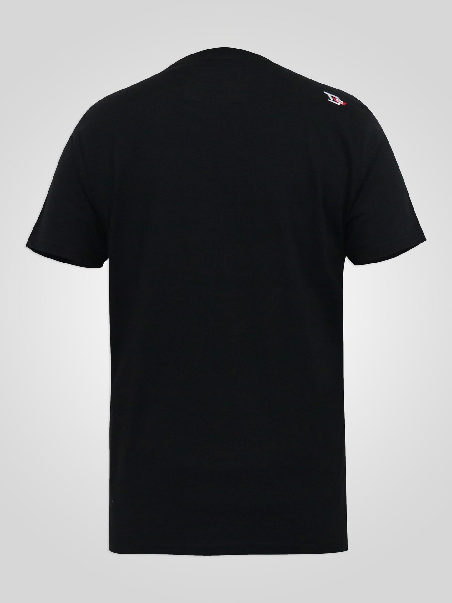 MALCOM -D555 Black Snake and Roses Printed Crew Neck T-Shirt