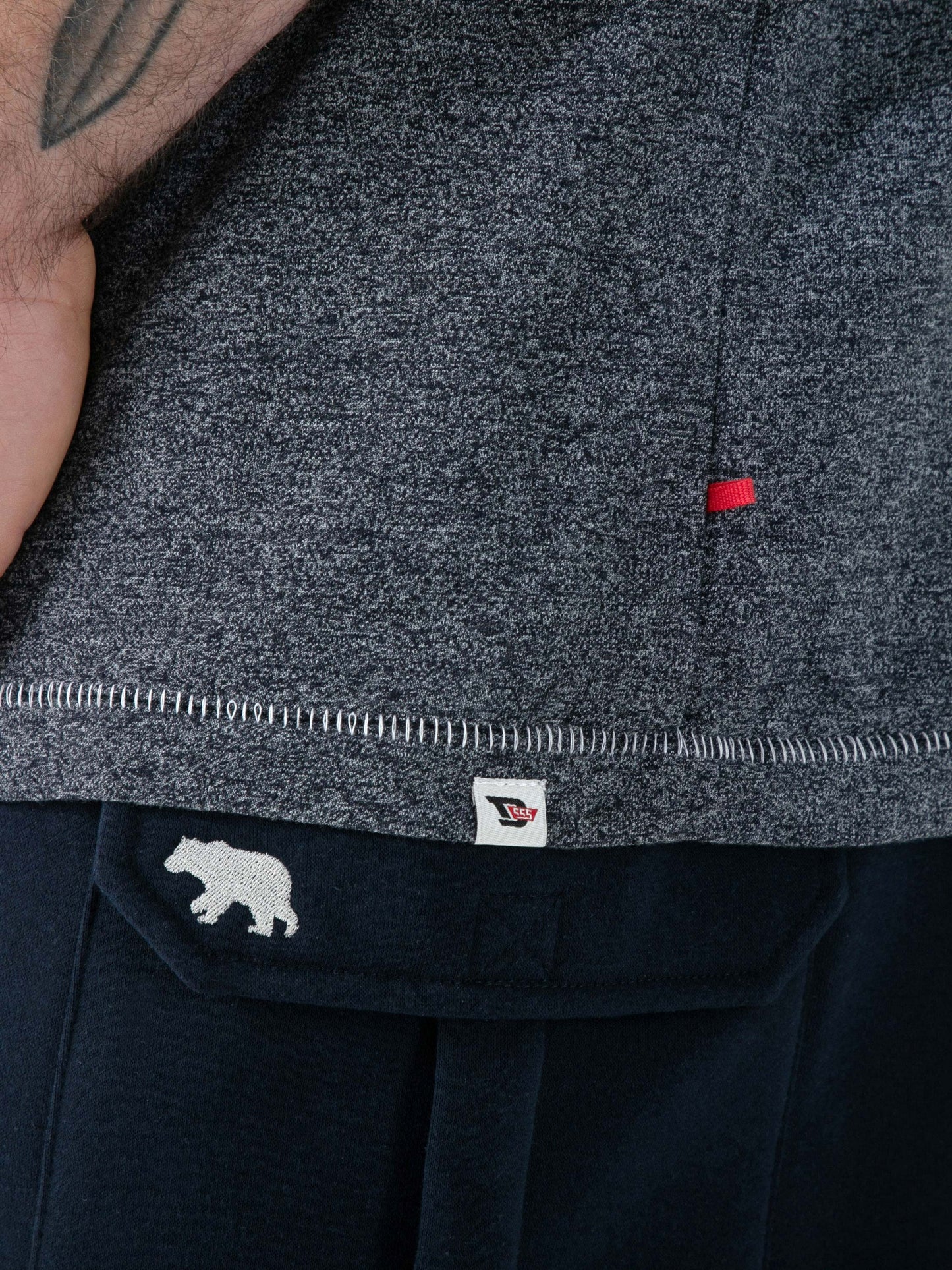 MOYLES -D555 Navy Twist Newport Beach Woody Car Printed Crew Neck T-Shirt
