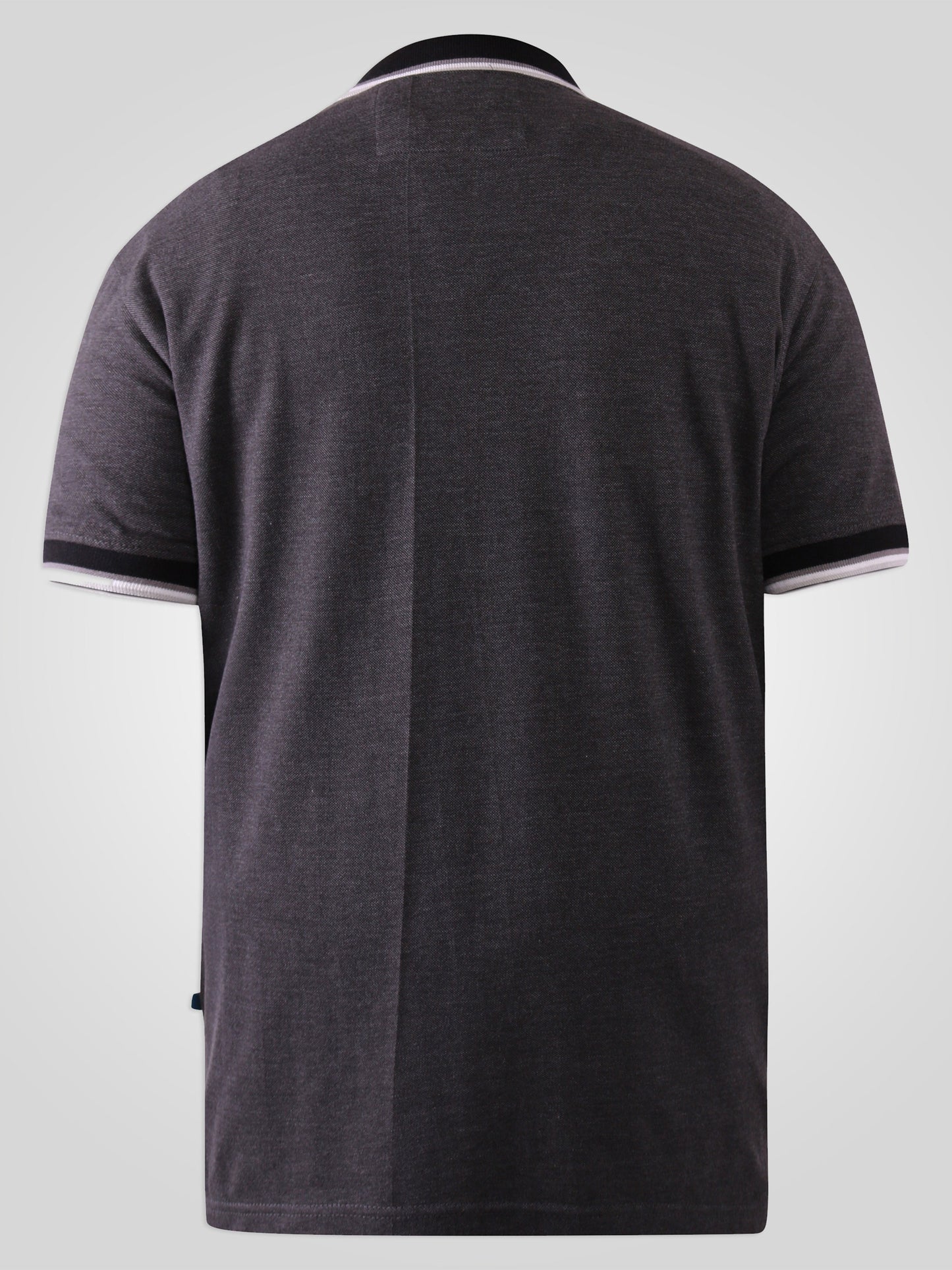 WESTBOURNE -D555 Charcoal Marl Pique Polo Shirt with Ribbed Chest Pocket