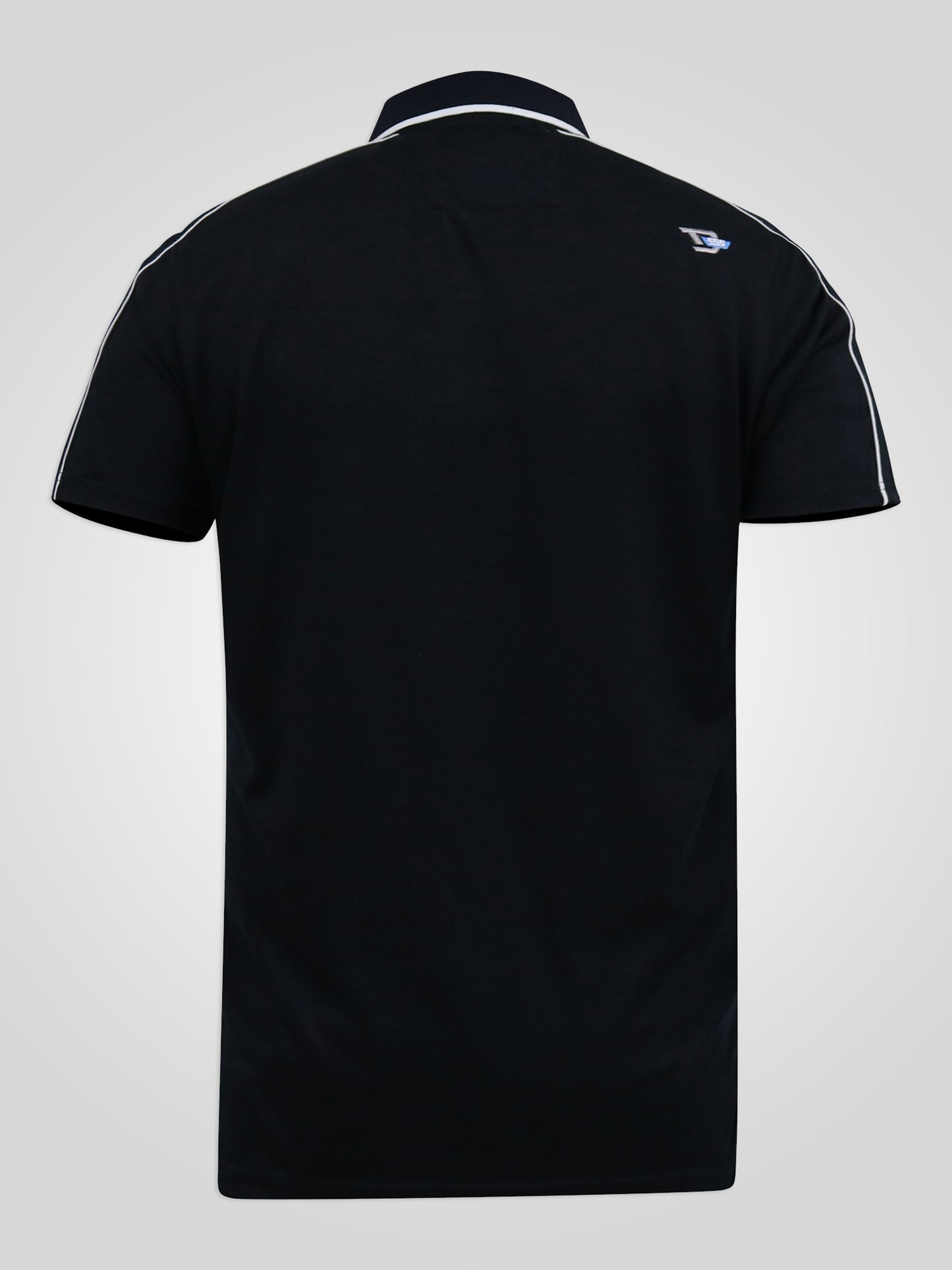 SUSSEX -D555 Dark Navy Blue Jersey Polo Shirt with Piping Detail