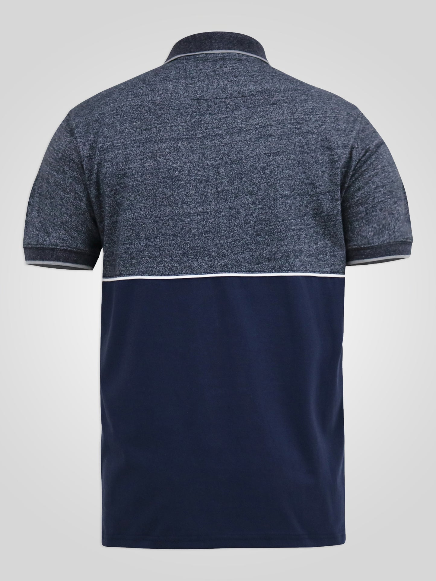 JAYWICK -D555 Navy Blue Cut and Sew Polo with Embroidery Sleeve Badge