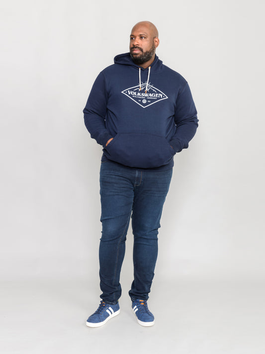 HANWELL -D555 Navy Blue Official Licensed Volkswagen Over Head Printed Hoody