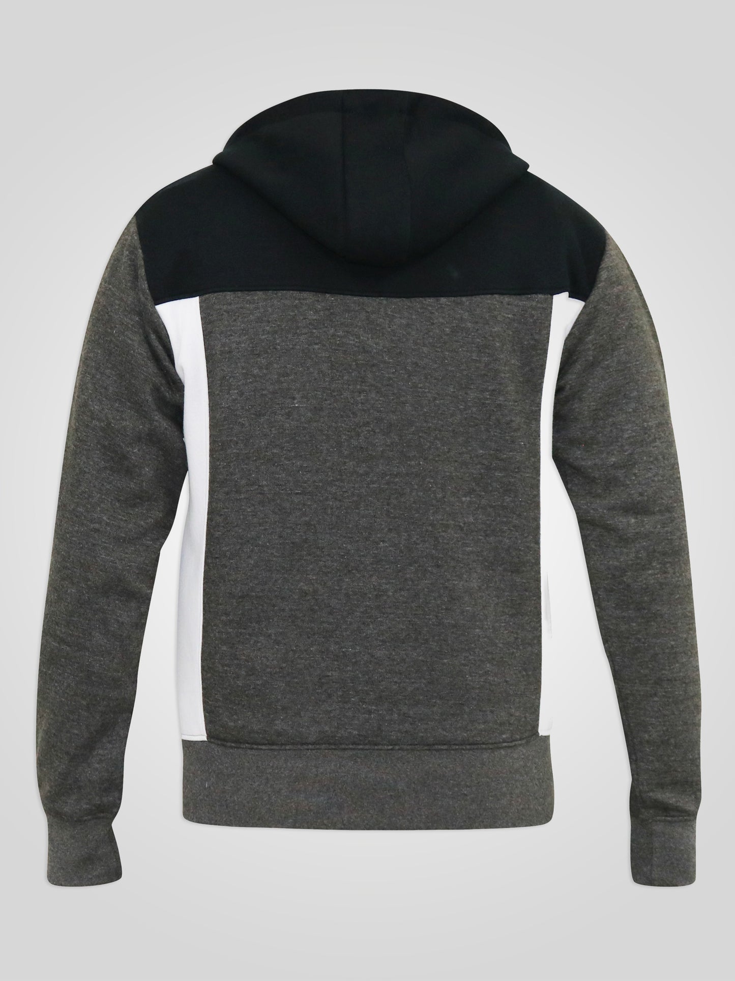 NATHAN -D555 Black/Charcoal Full Zip Hoody with Cut and Sew Detail