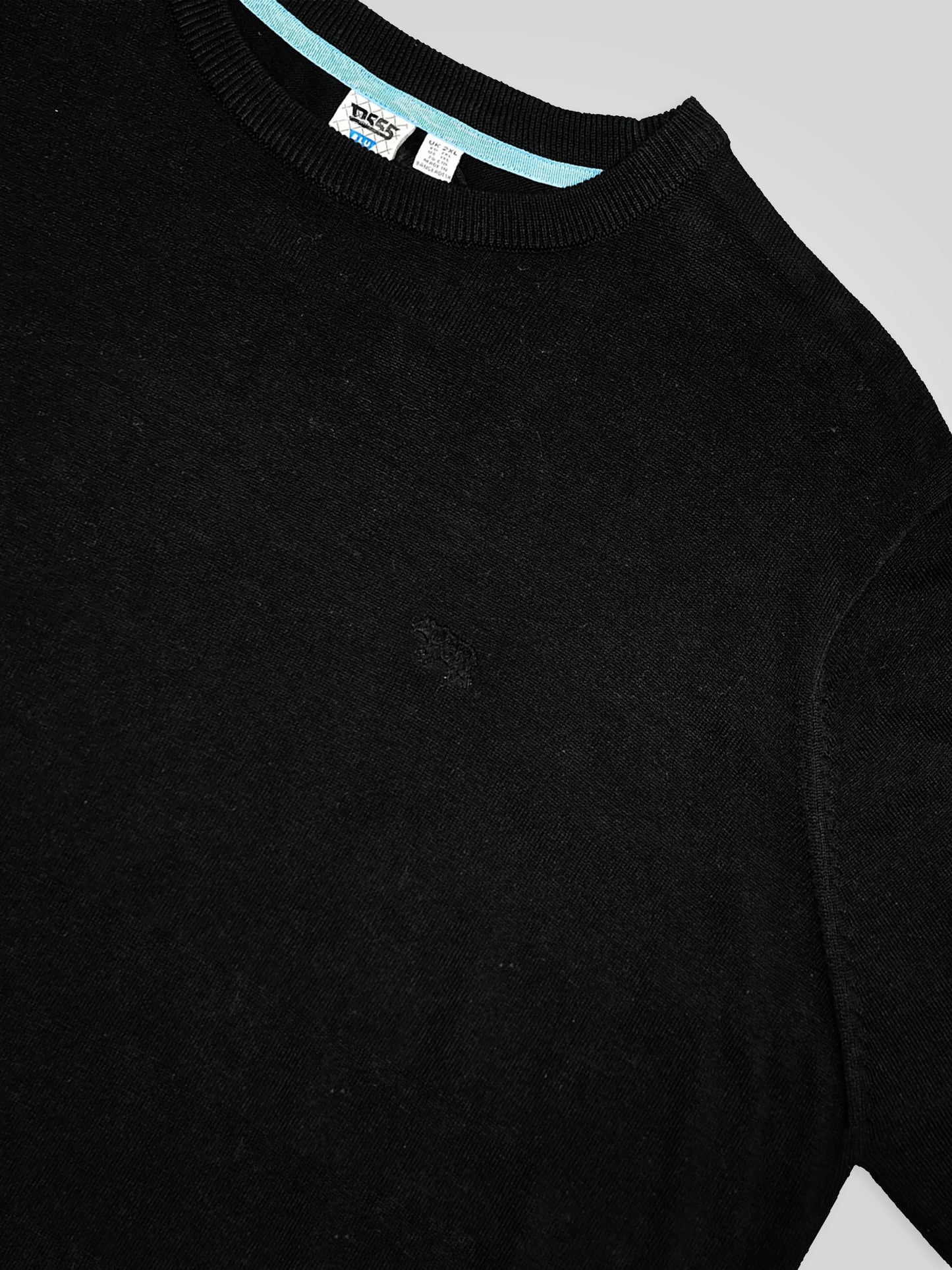 JOVANNI 1 -D555 Black Classic Crew Neck Sweater