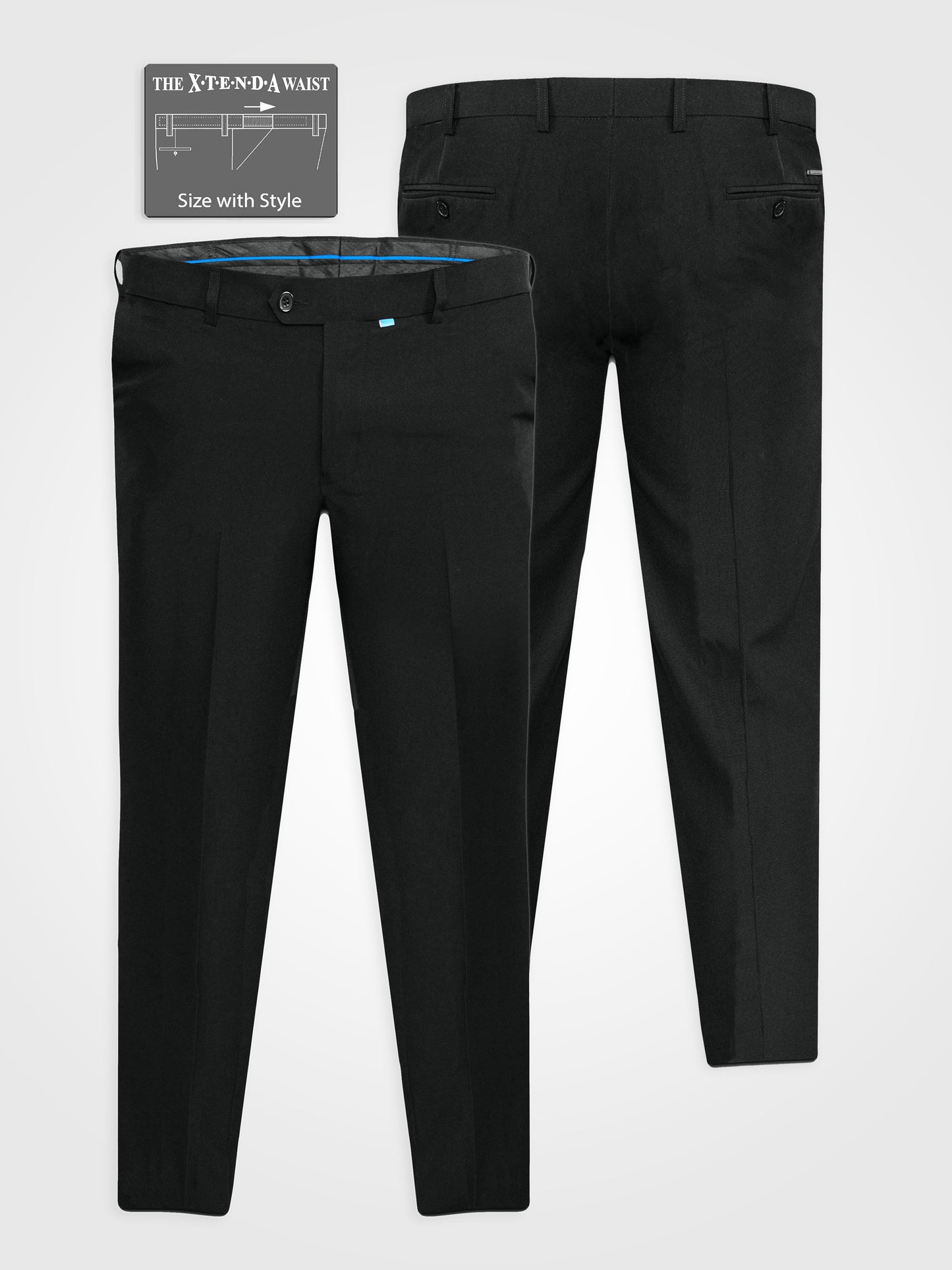 MAX -D555 Black Xtenda Waist Trouser