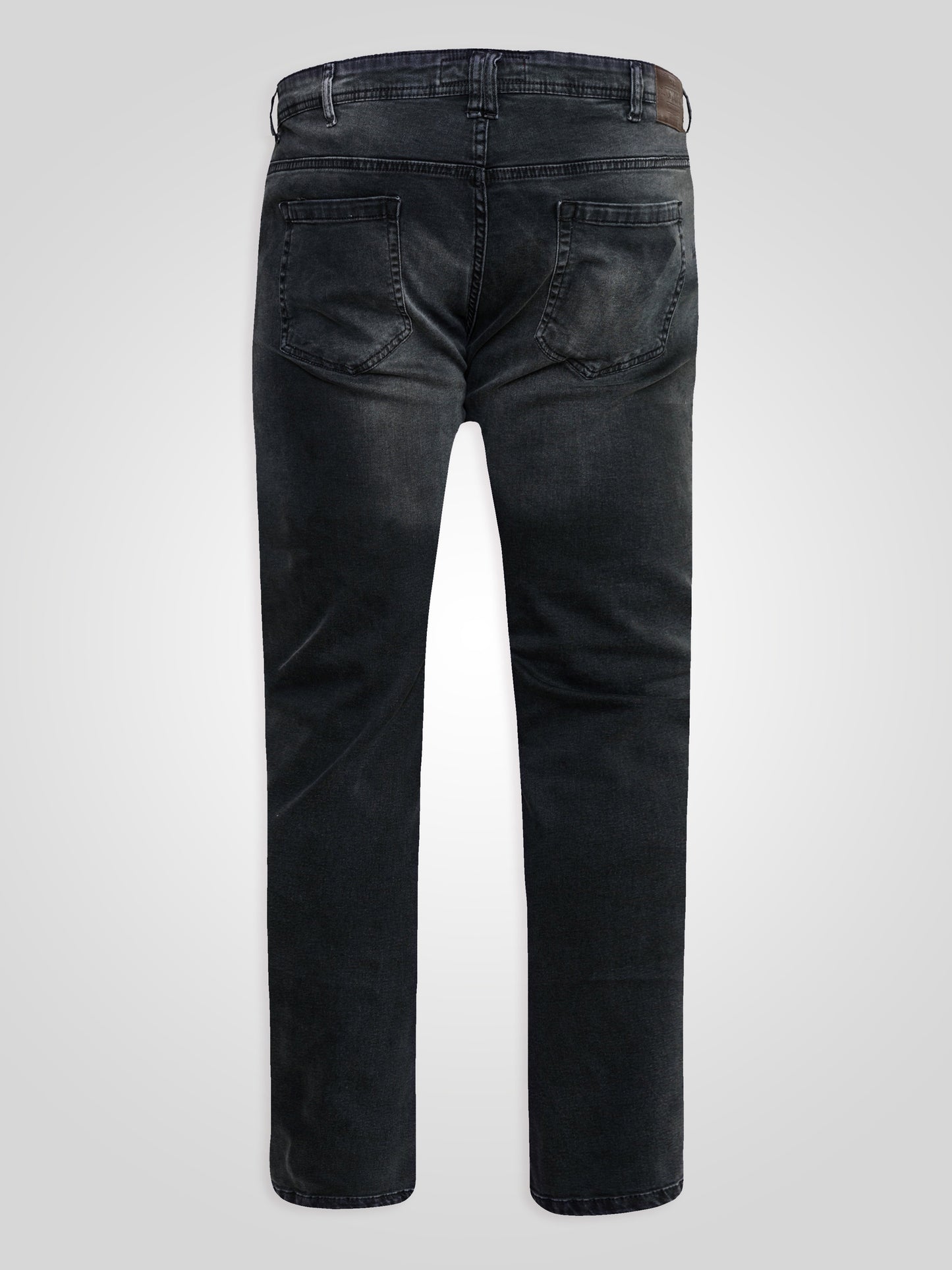 BENSON -D555 Grey Stonewash Tapered Fit Stretch Jeans