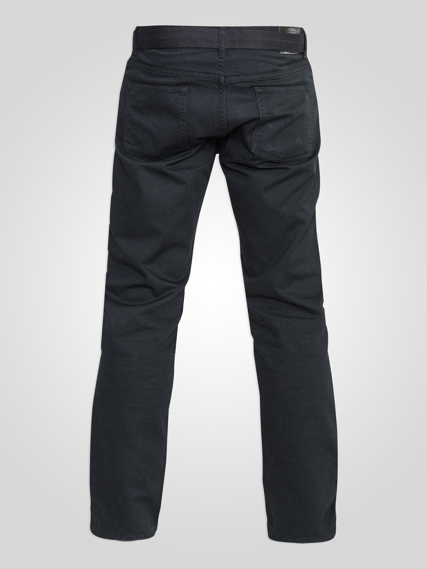 MARIO -DUKE Black Bedford Cord Jeans with Belt