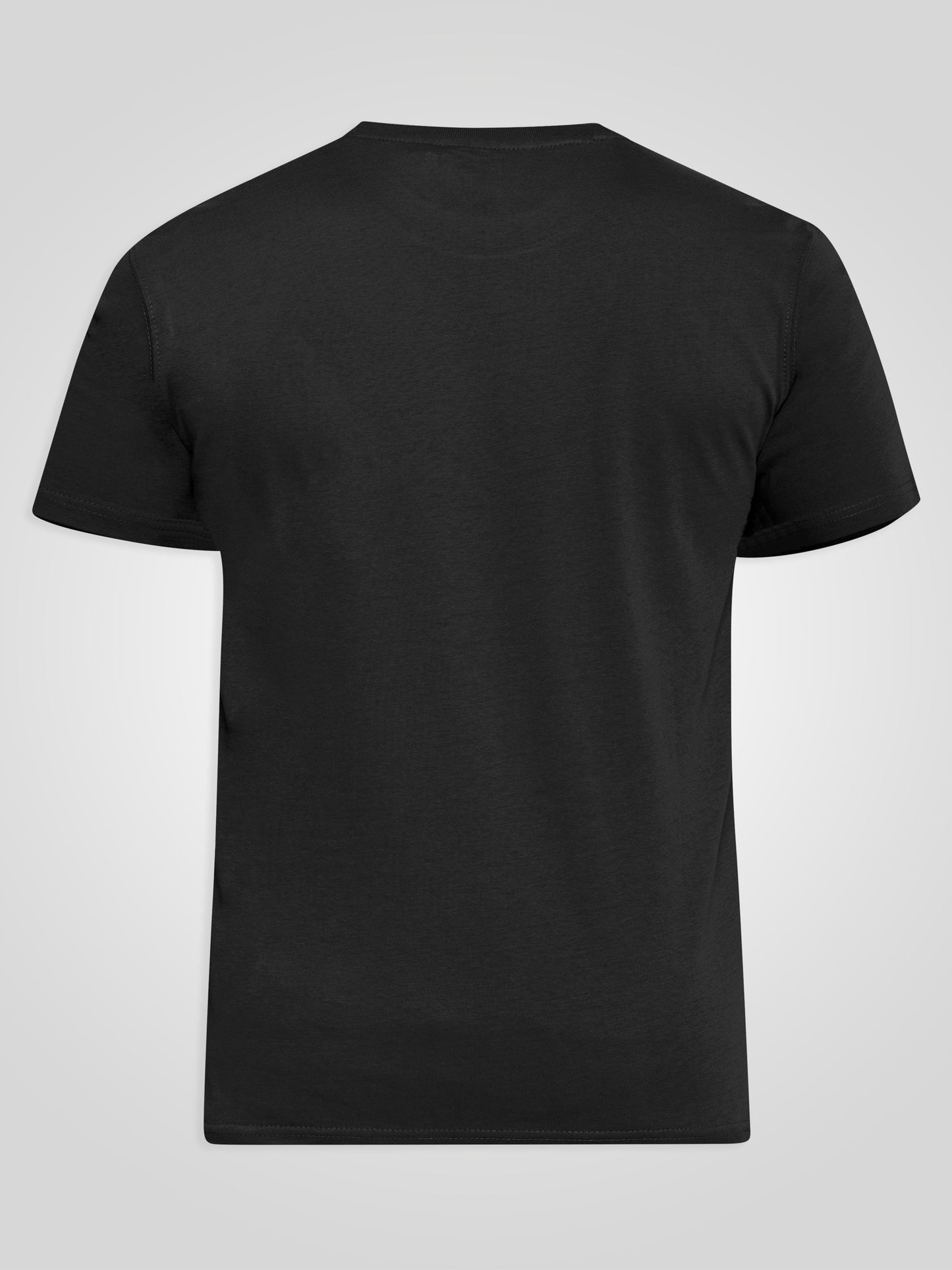 FLYERS -D555 Black Premium Weight Combed Cotton Crew Neck T-Shirts