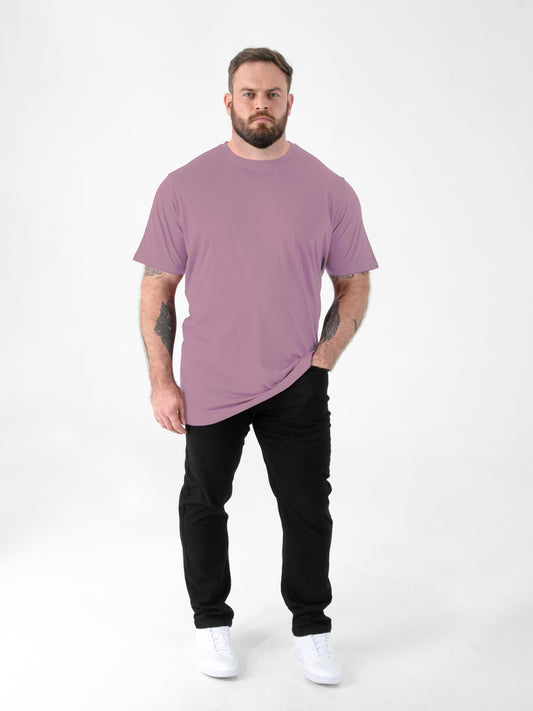 FLYERS -D555 Grape Purple Premium Weight Combed Cotton Crew Neck T-Shirts