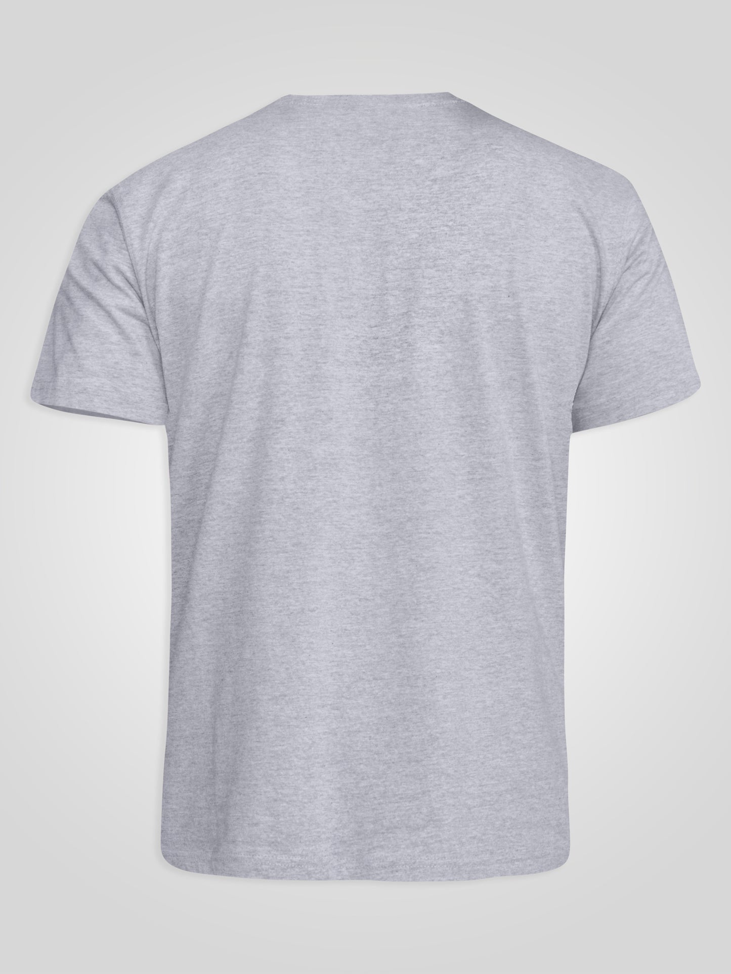 SIGNATURE -D555 Grey Premium Weight Combed Cotton V Neck T-Shirt