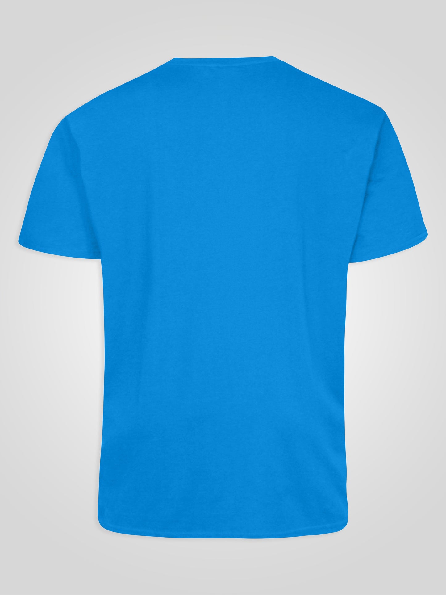 SIGNATURE -D555 Blue Premium Weight Combed Cotton V Neck T-Shirt