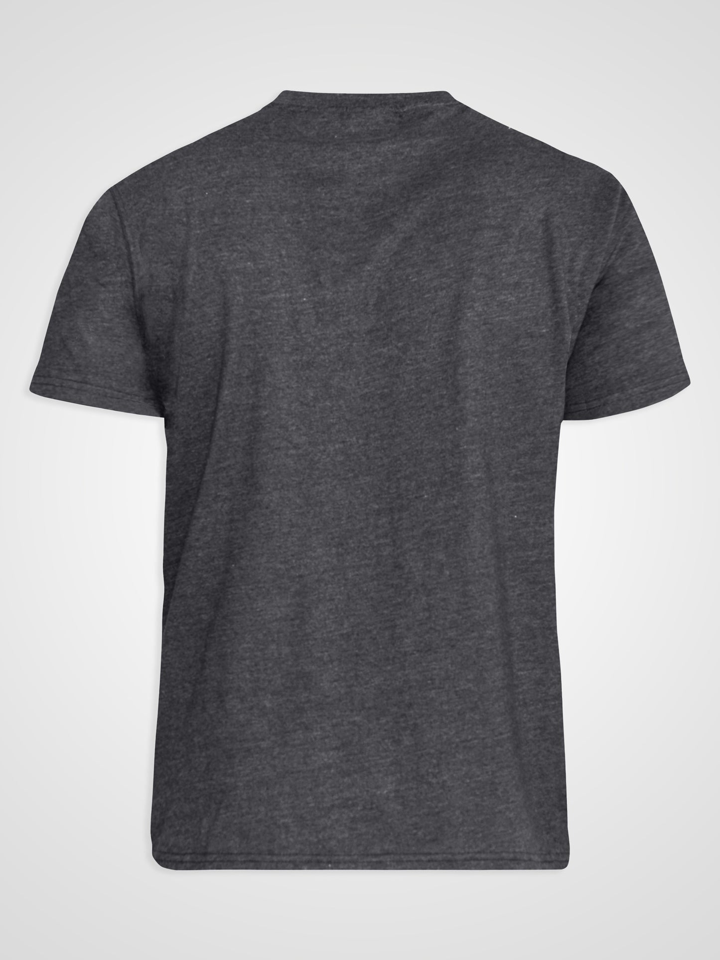 SIGNATURE -D555 Charcoal Premium Weight Combed Cotton V Neck T-Shirt