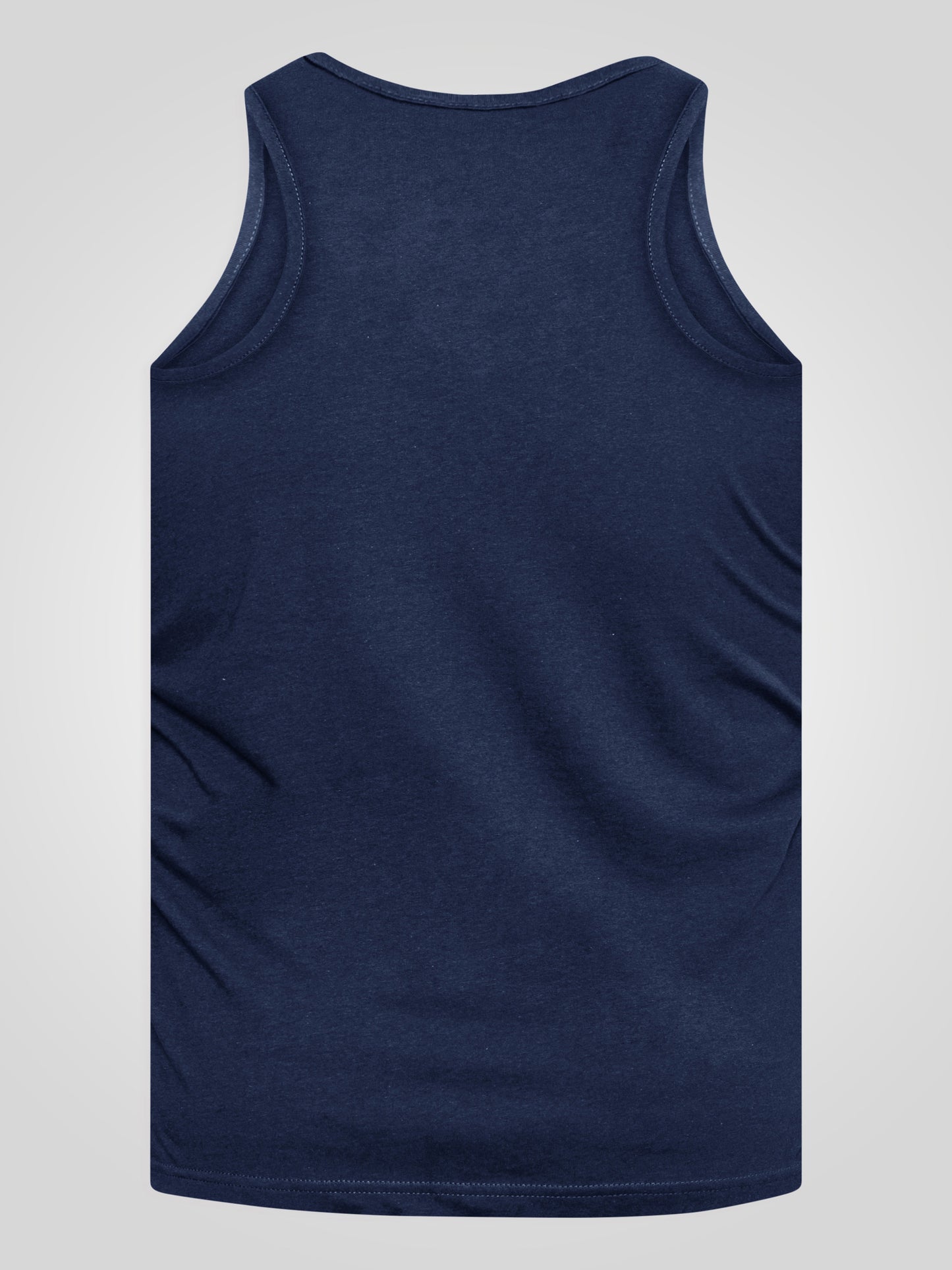 FABIO -D555 Navy Blue Classic Muscle Vest