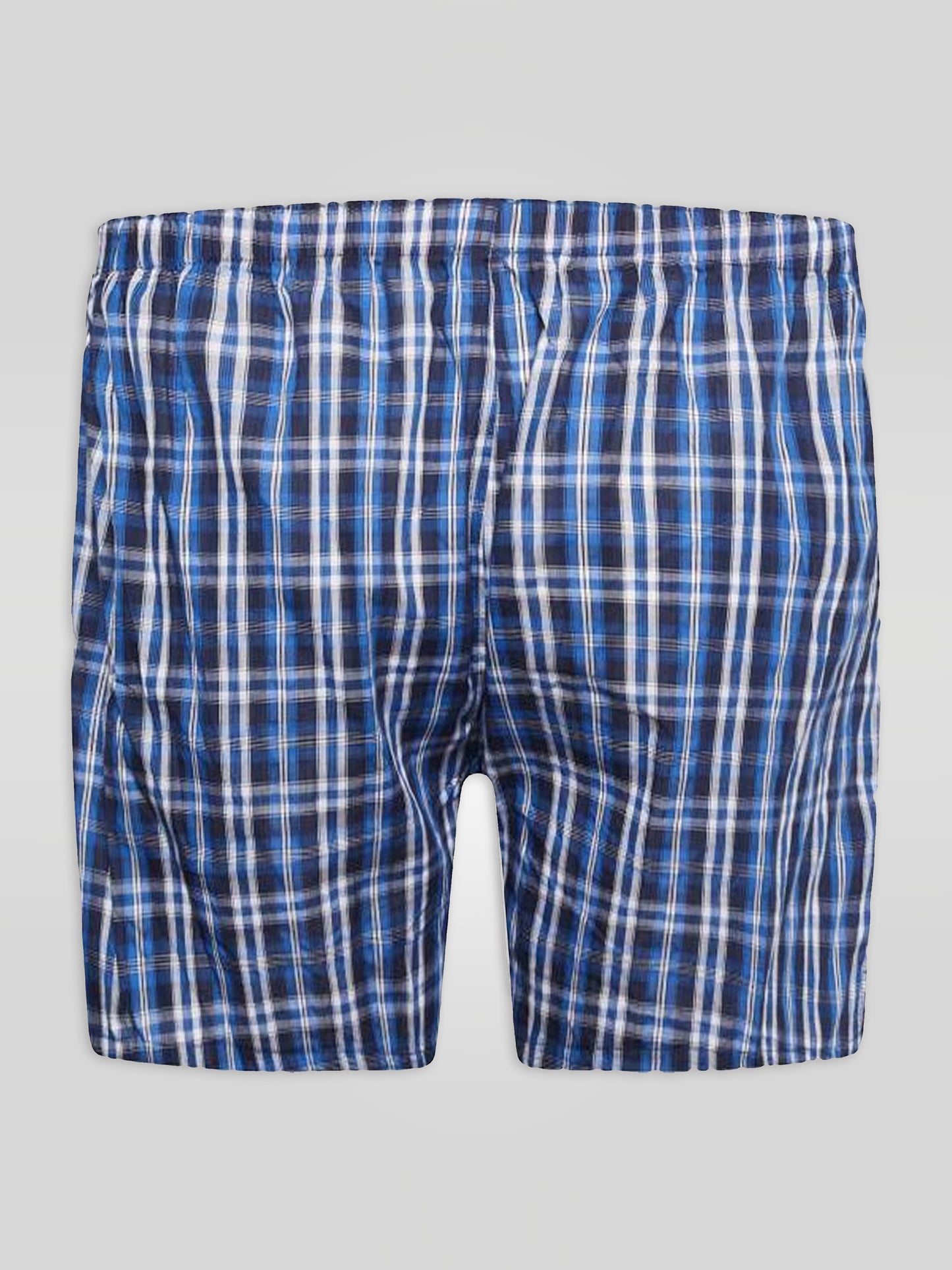 PLAID -D555 Navy/Red Pack Of 2 Woven Boxer Shorts