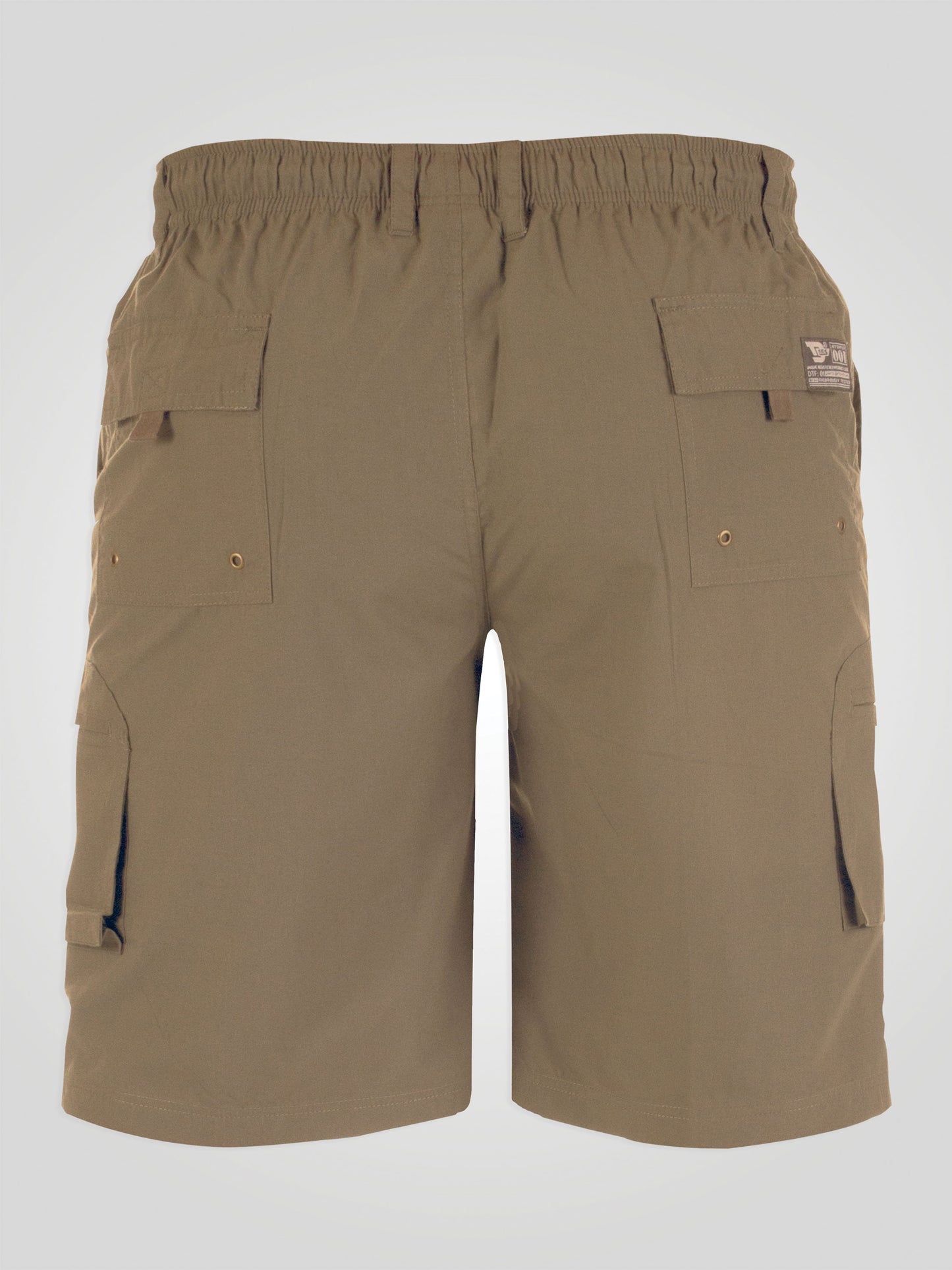 NICK -D555 Sand Cargo Short with Shaped Leg Pockets