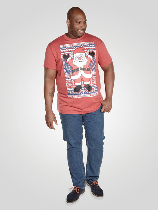 SNOWFLAKE -D555 Red Marl D555 Christmas T-Shirts