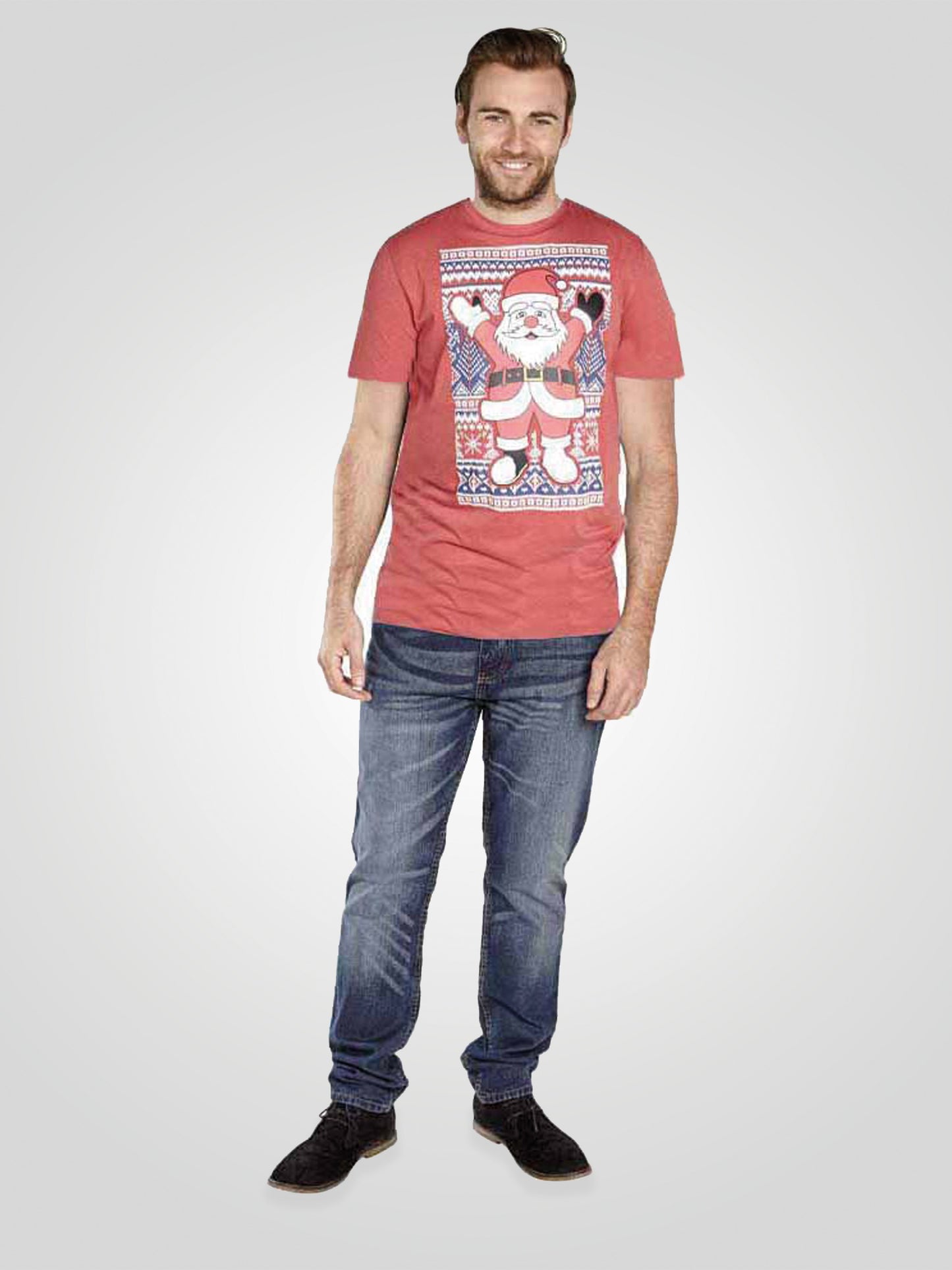 SNOWFLAKE -D555 Red Marl D555 Christmas T-Shirts