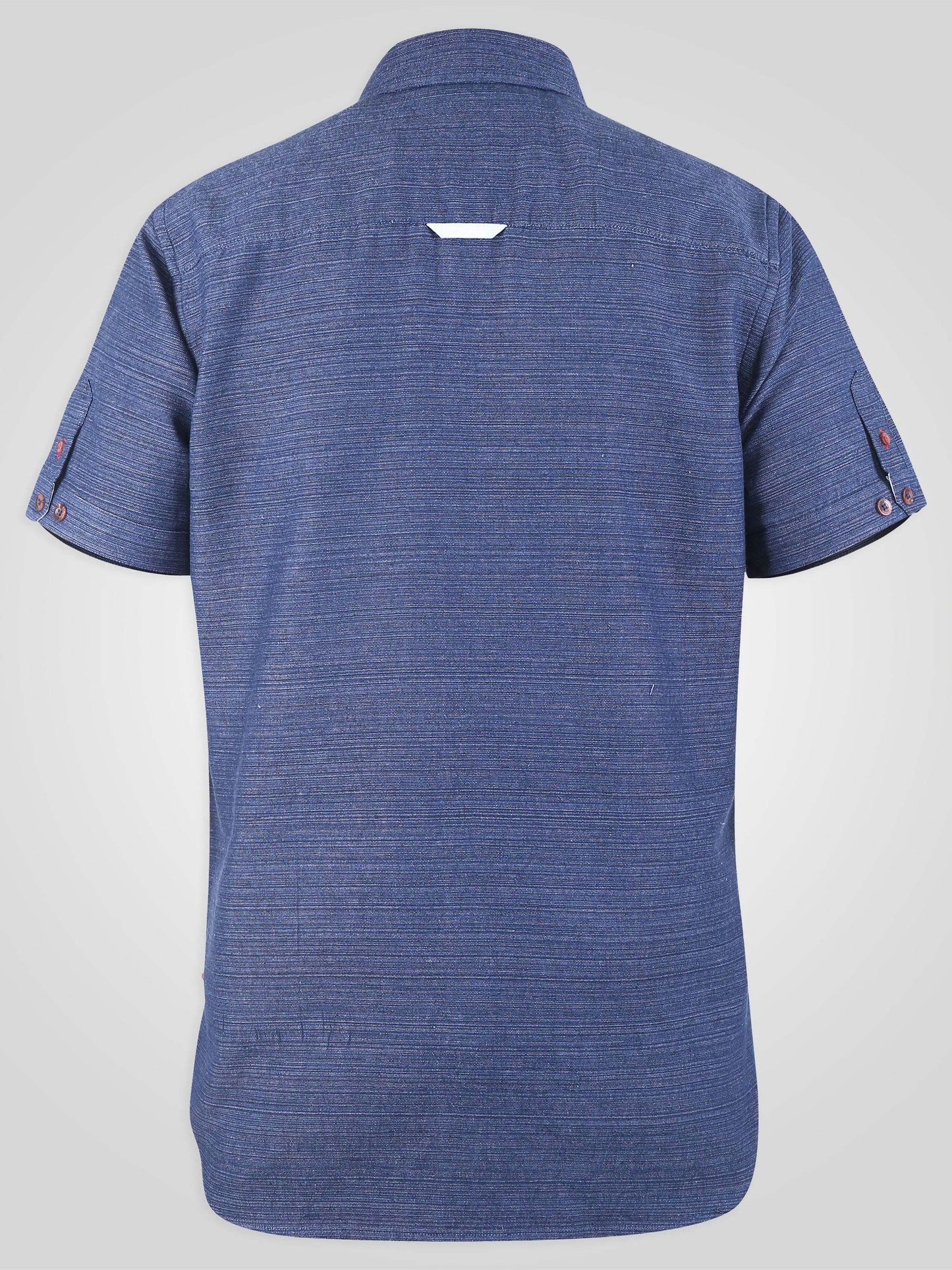 STRATFORD 2 -D555 Navy Blue Short Sleeve Button Down Shirt