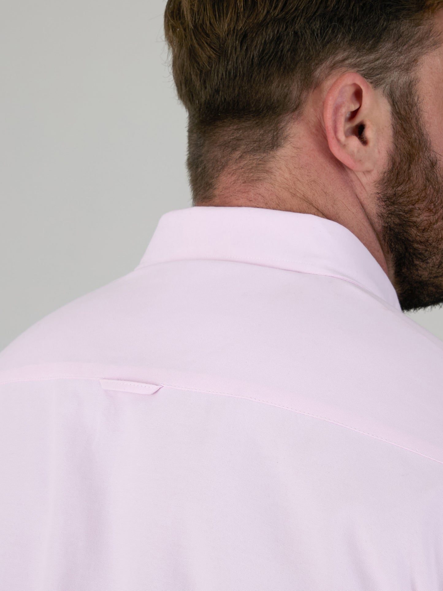 JAMES -D555 Pink Classic Oxford Short Sleeve Button Down Shirt with Pocket