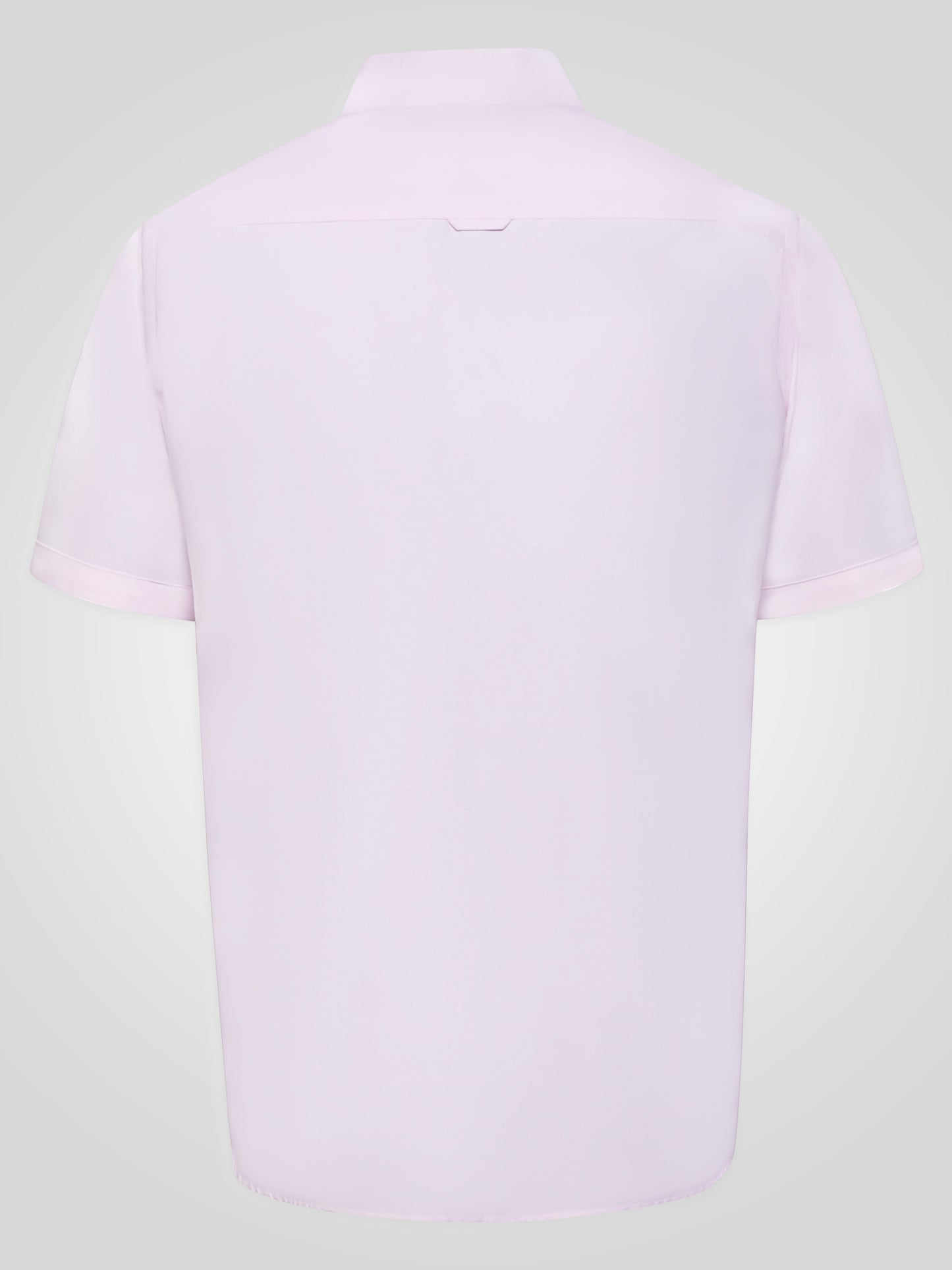 JAMES -D555 Pink Classic Oxford Short Sleeve Button Down Shirt with Pocket
