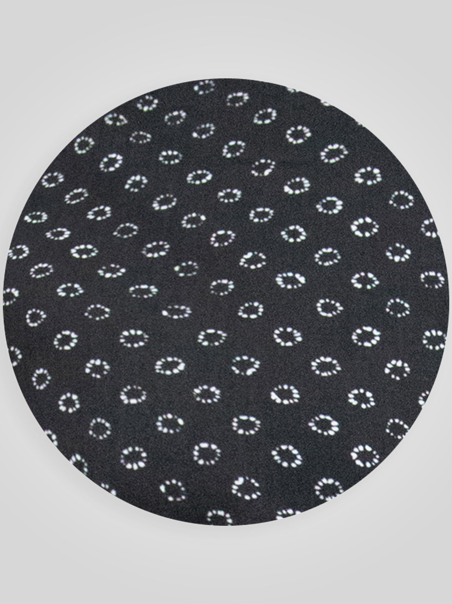 MATLOCK -D555 Black All Over Print Short Sleeve Hidden Button Down Collar Shirt