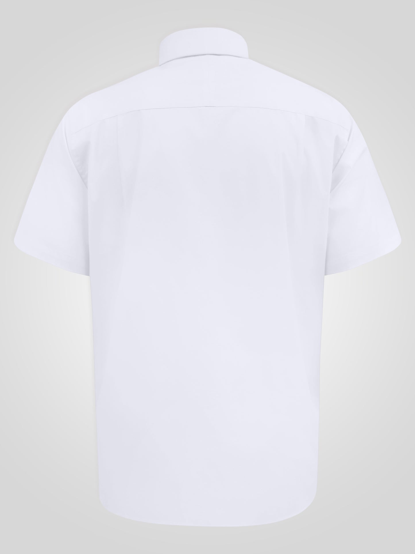 LUCAS -D555 White Ultimate Stain Resist Non Iron Short Sleeve Stretch Shirt