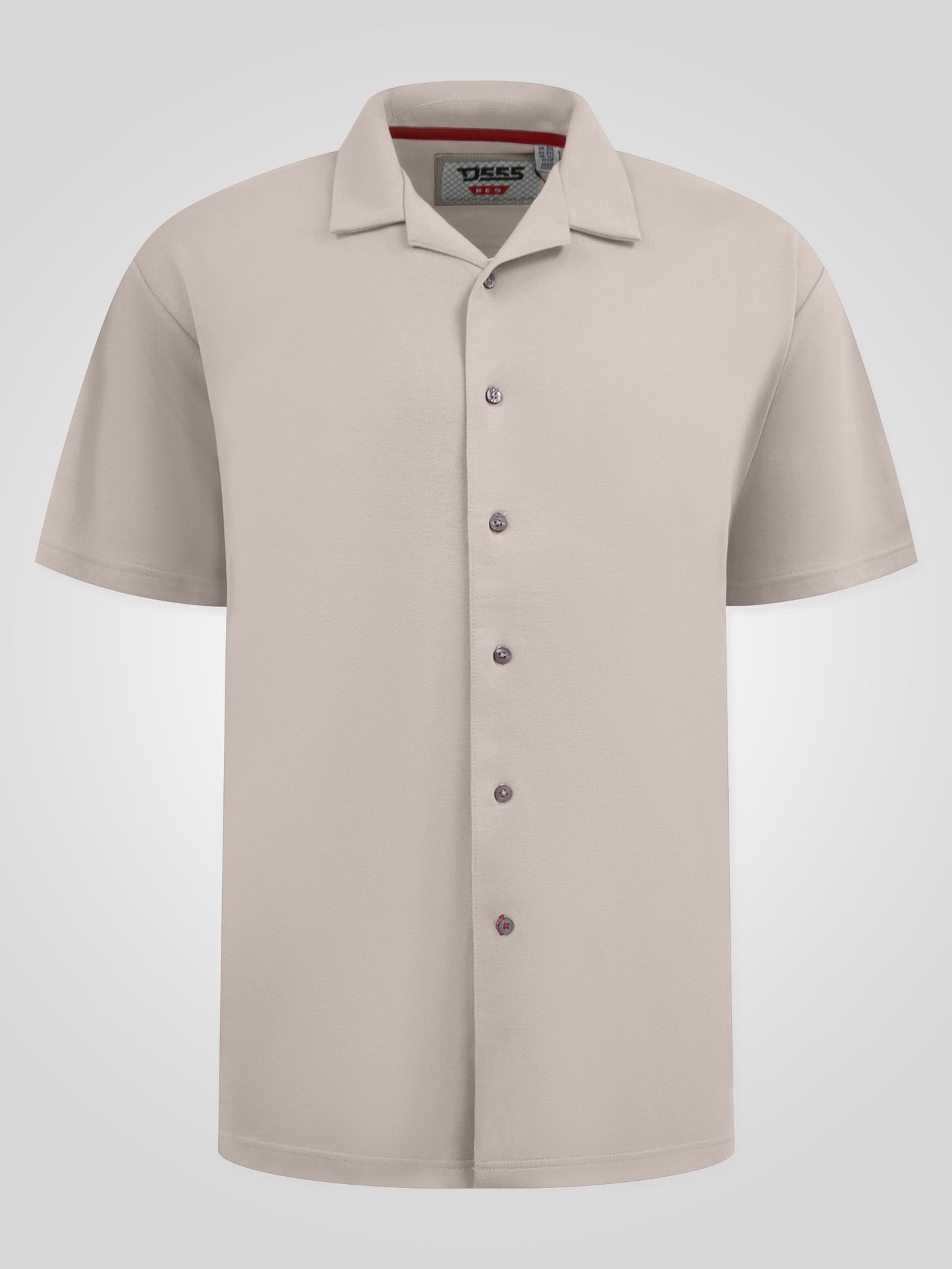 CONNOR 3 -D555 Stone Stretch Cuban Collar Short Sleeve Resort Shirt