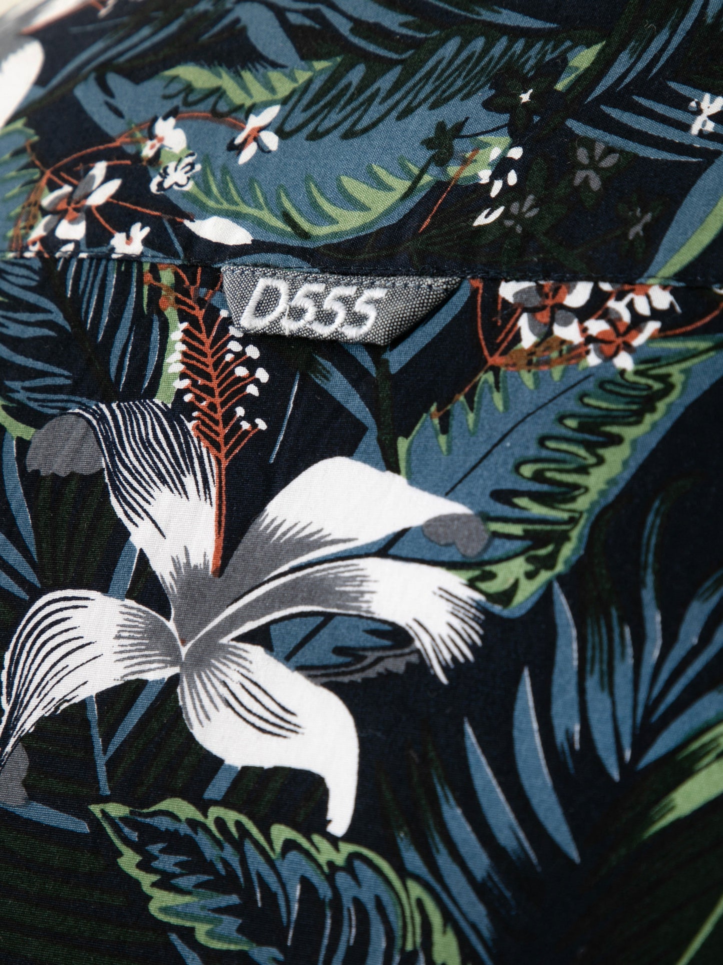 CORDEN -D555 Blue Hawaiian Printed Cuban Collar Short Sleeve Resort Shirt