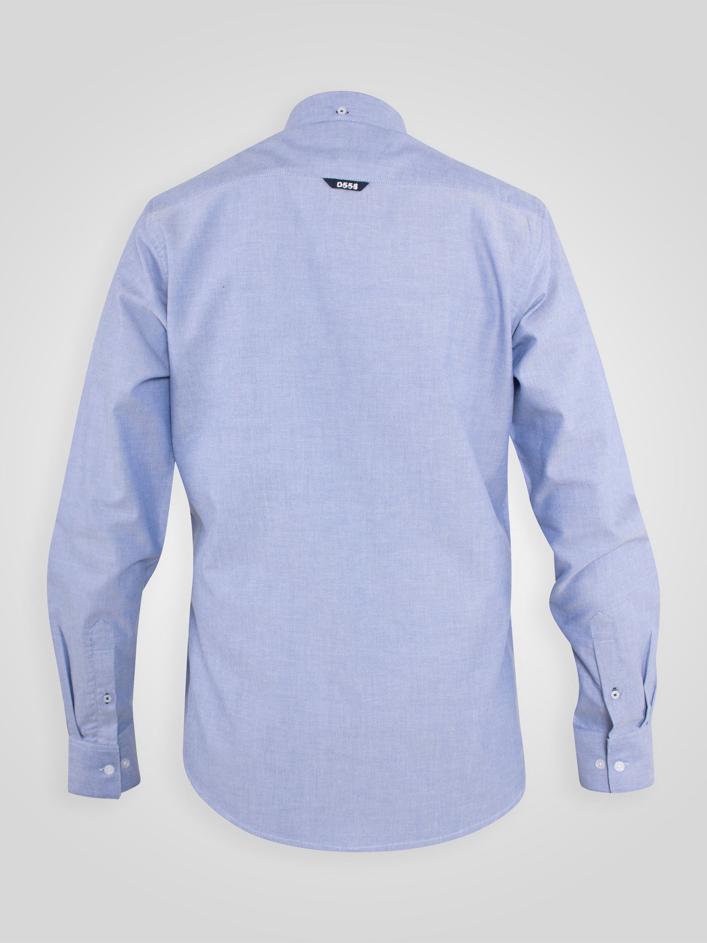 CLARENCE 1 -D555 Sky Blue Long Sleeve Buttoned Down Oxford Shirt