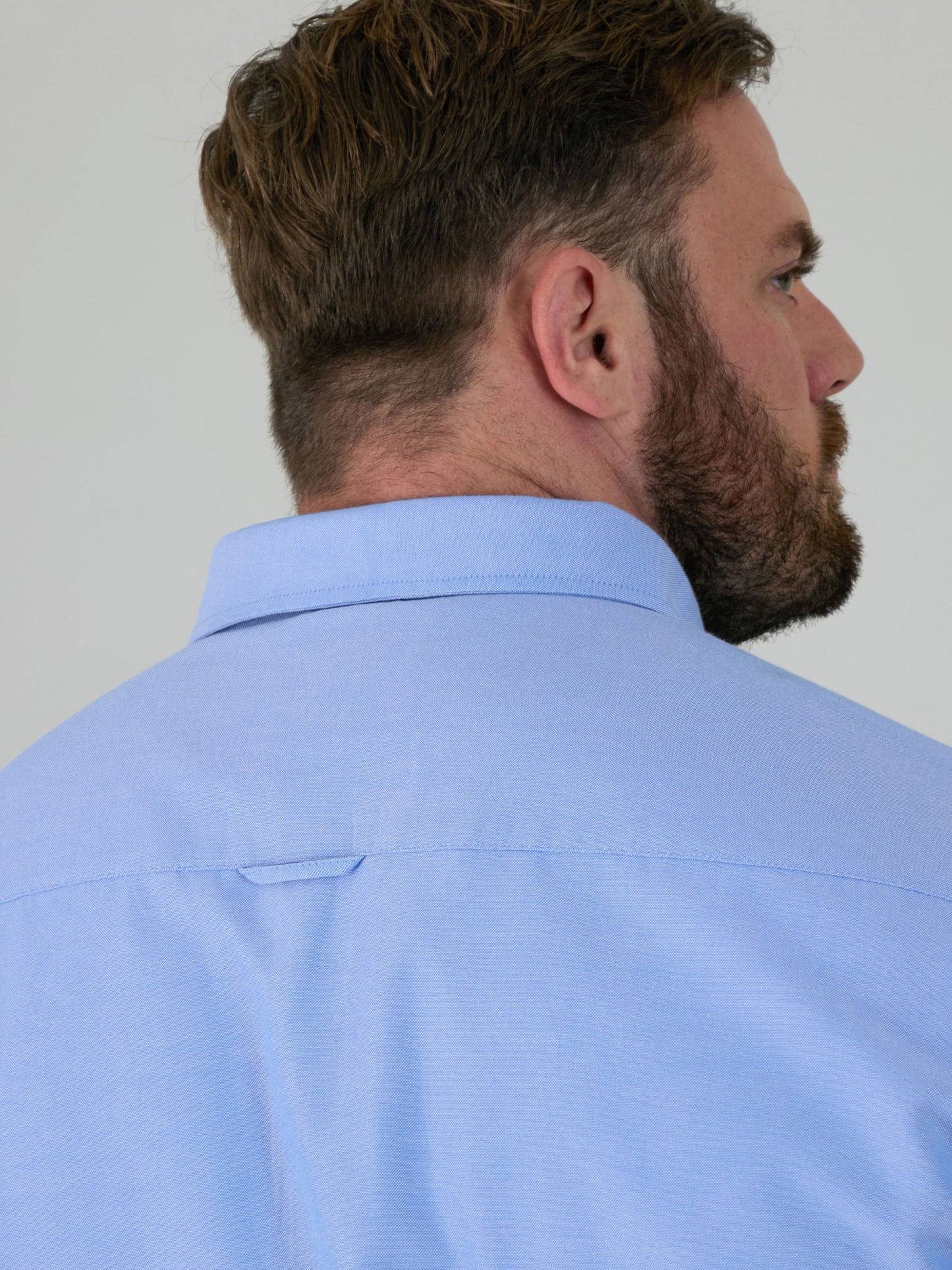 RICHARD -D555 Sky Blue Classic Oxford Long Sleeve Button Down Shirt with Pocket