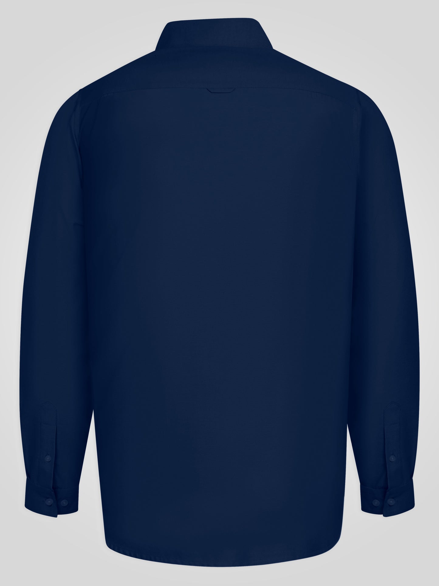 RICHARD -D555 Navy Blue Classic Oxford Long Sleeve Button Down Shirt with Pocket