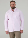 RICHARD -D555 Pink Classic Oxford Long Sleeve Button Down Shirt with Pocket