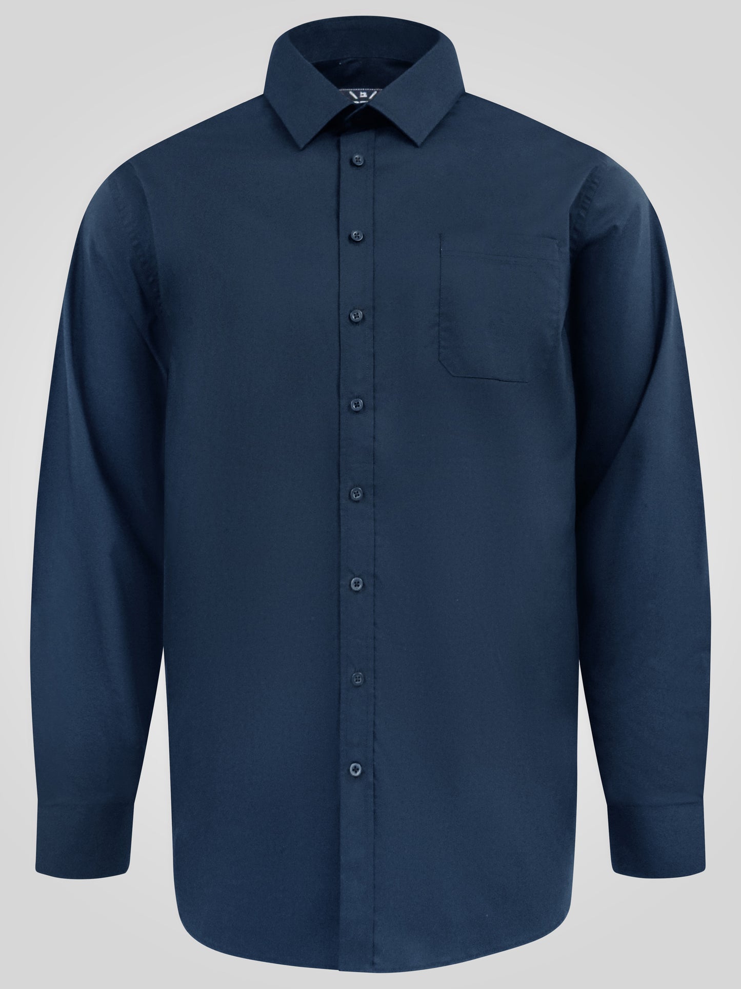 OLIVER -D555 Navy Blue Ultimate Stain Resist Non Iron Long Sleeve Stretch Shirt